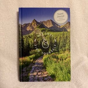 Travel Journal with Travel Quotes and Mountain Cover